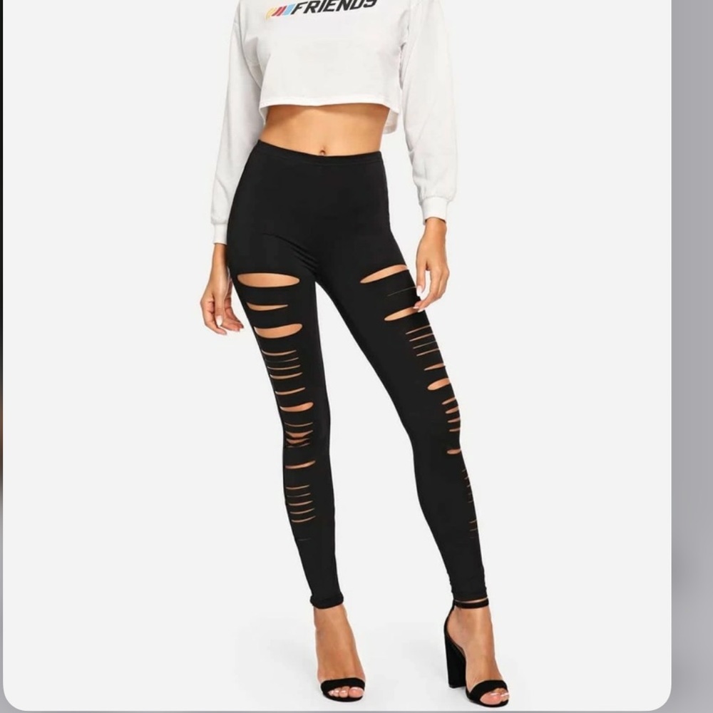 SHEIN Ripped leggings